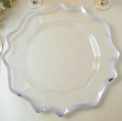 Acrylic Scalloped Charger