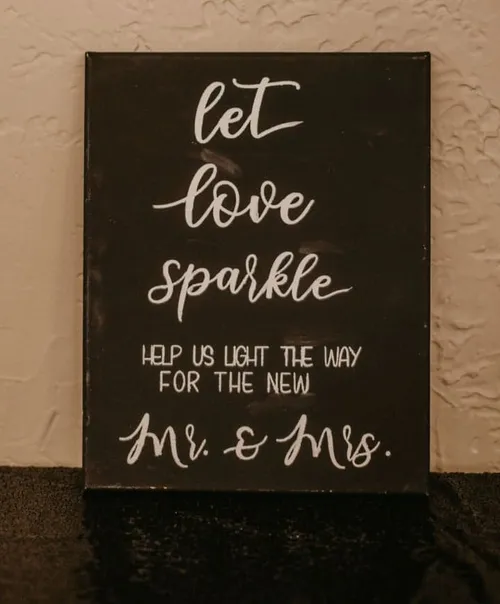 Sparkler Send off Sign