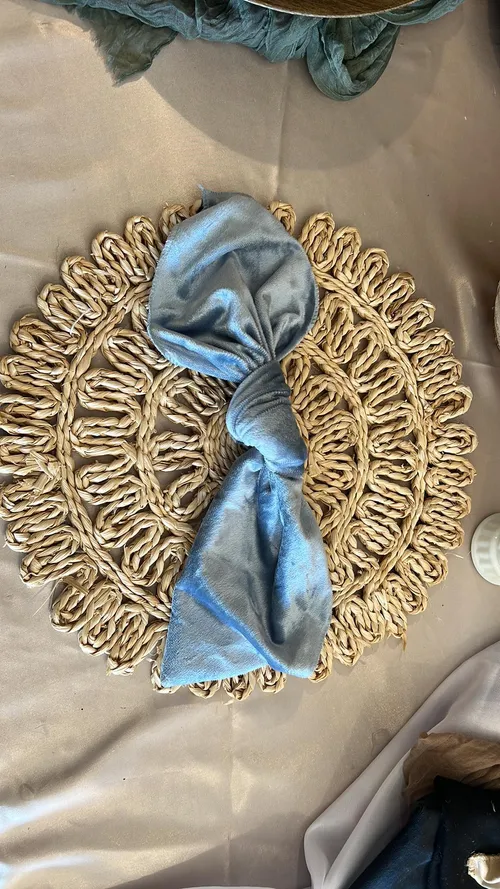 Baby Blue Velvet Napkin
