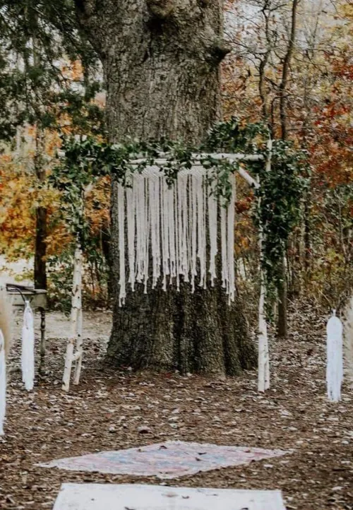 Strawberry Wine Birch Arch