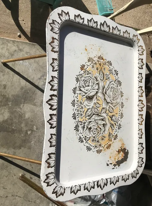 Gold Foiled TV trays Set
