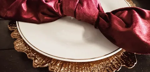 Gold Trim Dinner Plate