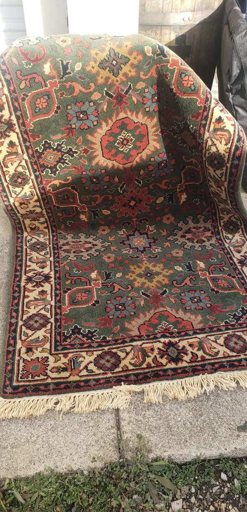 Green & Red Rug