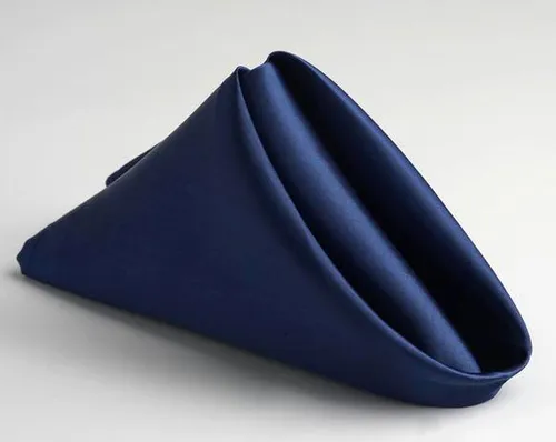 Navy Satin Napkin