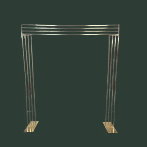 Gold Modern Bar Wedding Arch