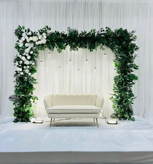 Lush Greenery Arch Stage Decor