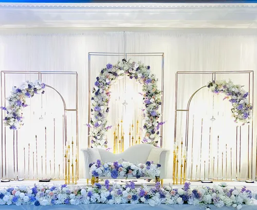 Gold Halo Arch Stage Decor