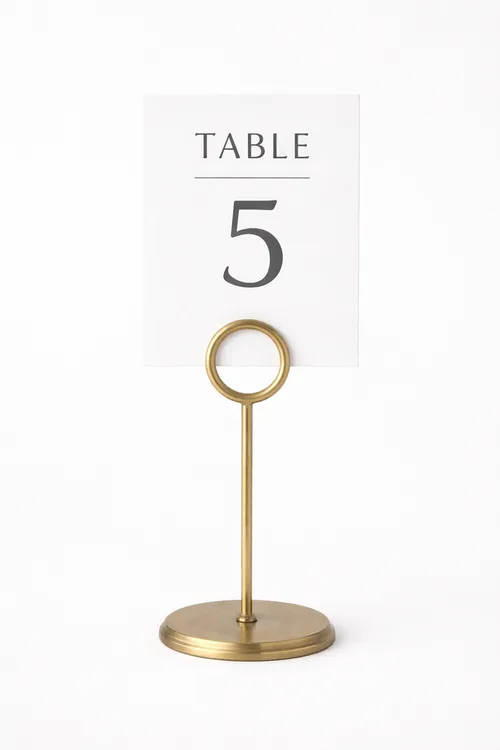 Gold Table Card Holder 20cm