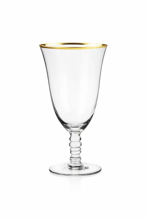 Crystal Gold Rimmed Water Goblet
