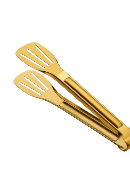 Gold Kitchen Tongs (9 inch)