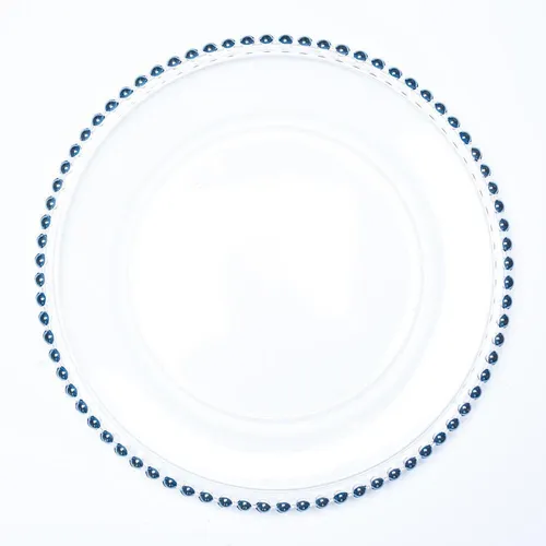 Blue Glass Charger Plate