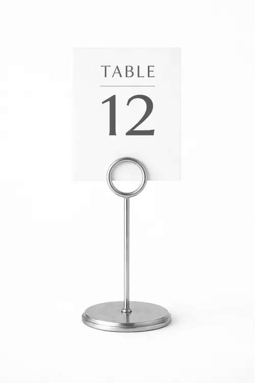 Silver Table Card Holder 20cm