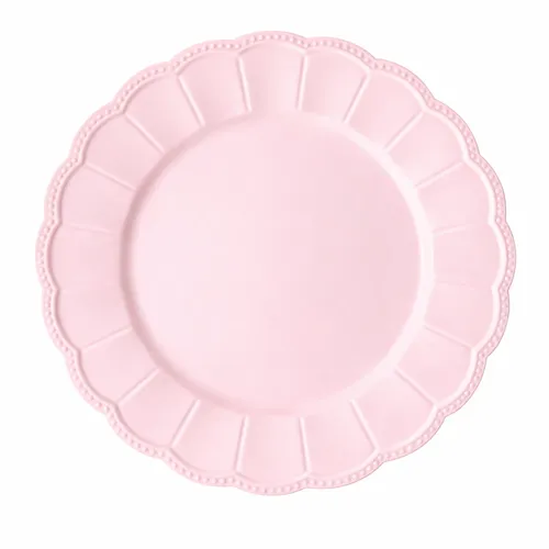 Pink Porcelain Charger Plate