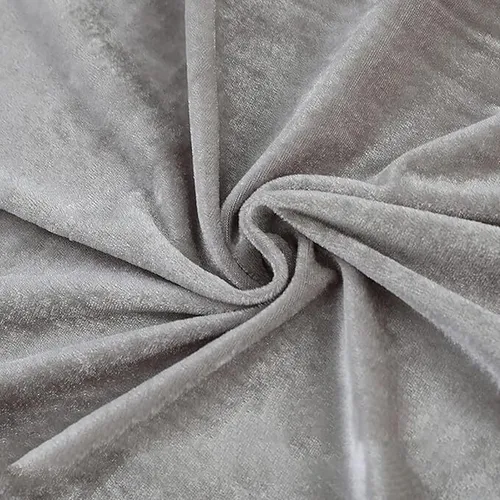 Grey Velvet Drape