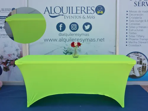 Mantel lycra para mesa rectangular 30 x 72