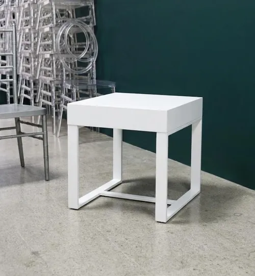 Mesita cuadrada Blanca