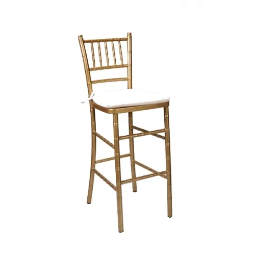 Sillas Coctelera Tiffany Doradas Altas