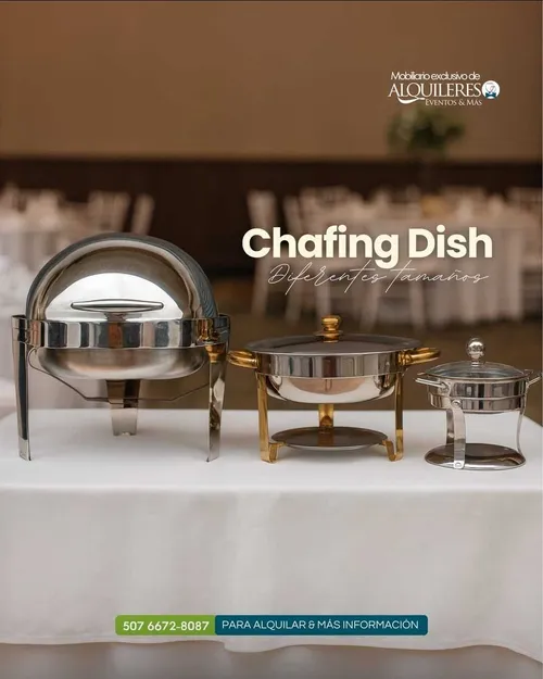 Chafin dish redondo