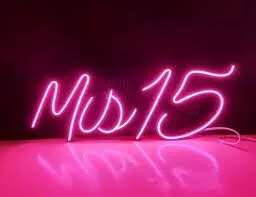 Letrero leds Mis 15