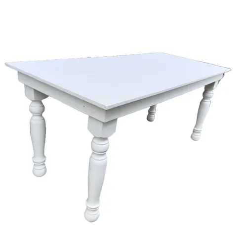 Mesa de madera Rectangular Patas Torneadas