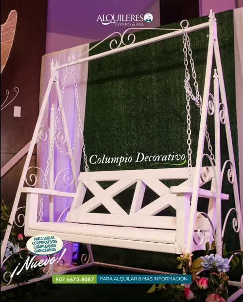 Columpio decorativo Blanco 