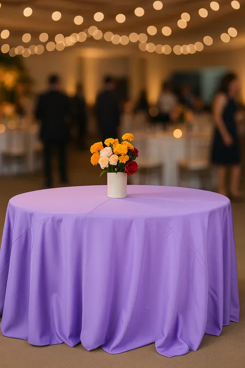 Mantel Redondo para Mesa de 48 pulg