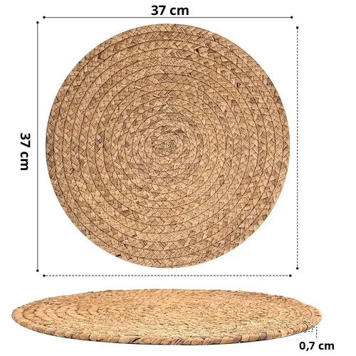 Porta plato de mimbre