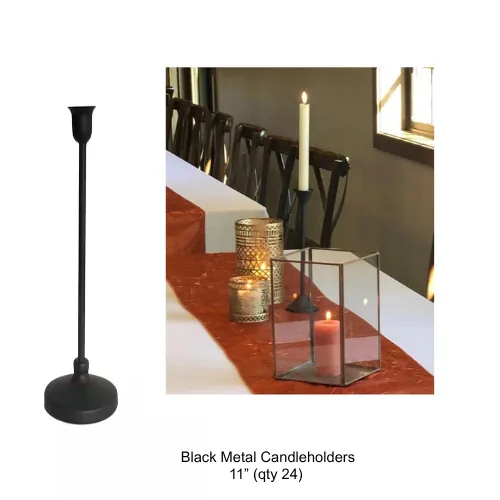 Black Metal Candleholders