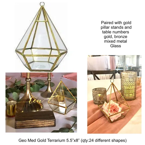 Geo Med Gold Terrarium (assorted shapes)
