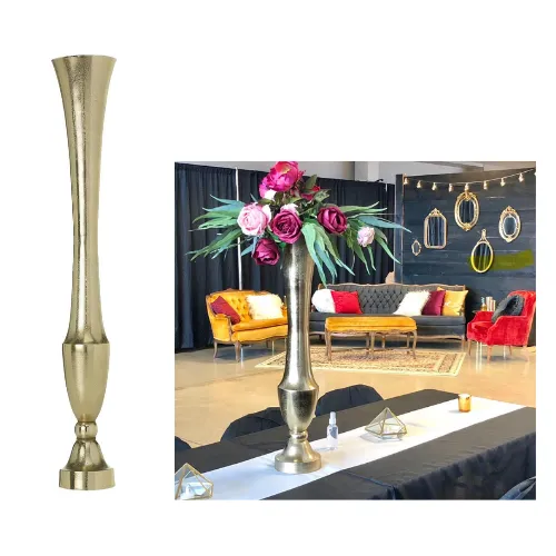 Gold Heavy Metal Vase