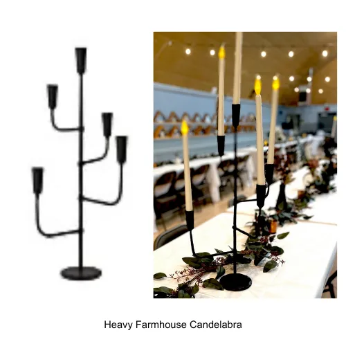 Heavy Farmhouse Candelabra