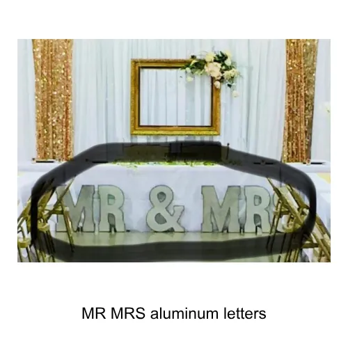 MR & MRS Aluminum Letters