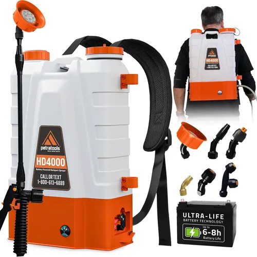 Powered backpack sprayer