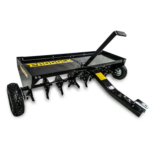 Mower towed aerator