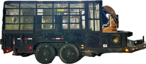 7x16 Leaf Vacuum Dump Trailer