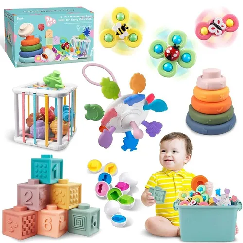 Baby Toys 6-12 Months, Stacking Rings