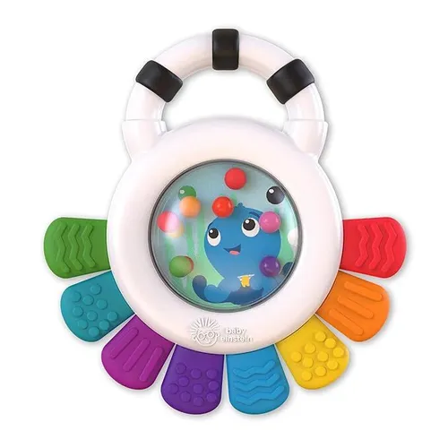 Baby Einstein Outstanding Opus The Octopus Sensory Rattle & Teether Multi-Use Toy, BPA Free & Chillable, 3 Months & up