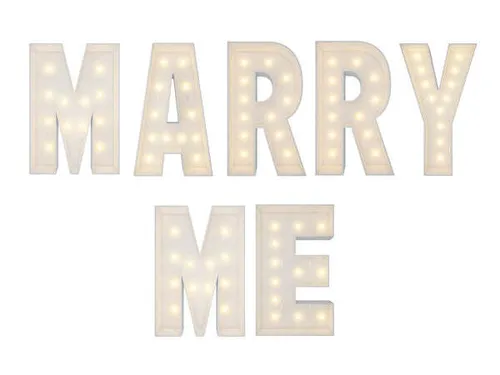 Marquee Letters MARRY ME