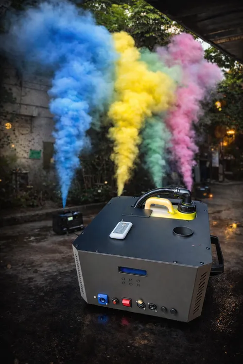 Colorful smoke machine