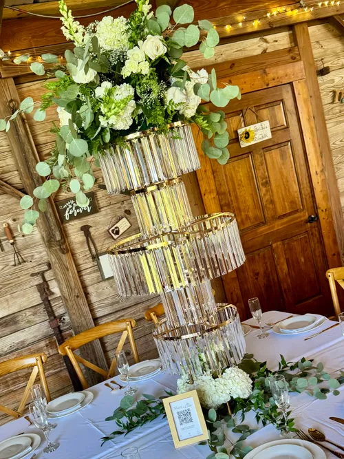 5 Tier Gold vase Chandelier