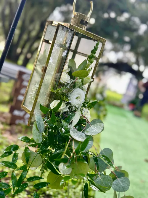 Gold Lantern Centerpiece