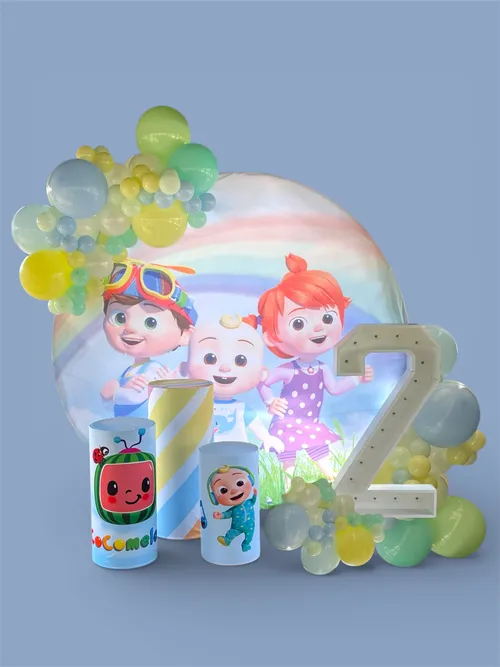 Baby Birthday theme backdrop 