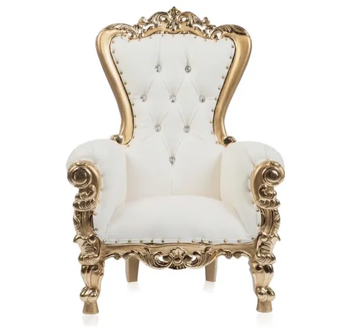 White and gold Kids throne