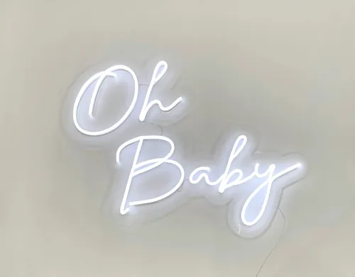 Neon Oh Baby Sign