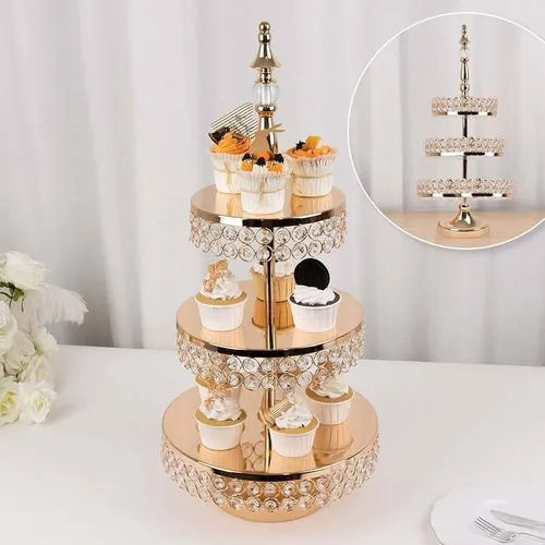 Gold 3 Tier Cake Stand