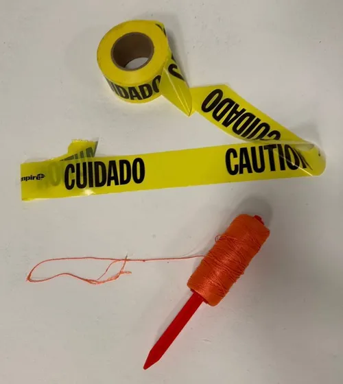Caution Tape & Orange Area-Tie-off String