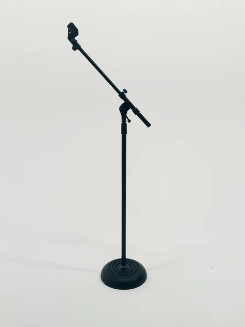 Round Base Mic Stand w/ Boom Arm