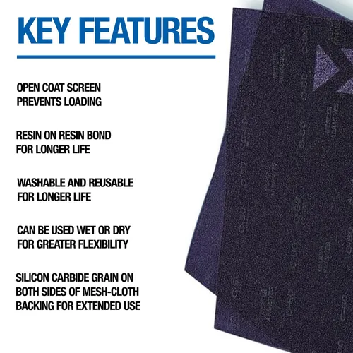 220 Grit Mesh Screen, 12