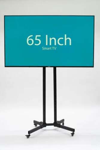65 Inch 4K Smart TV Rental on Mobile Stand (Popular)