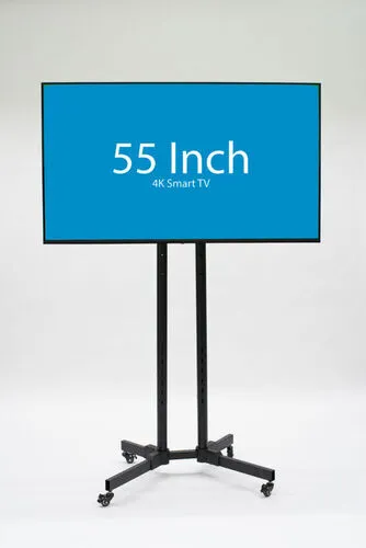 55 Inch 4K Smart TV Rental on Mobile Stand (Popular)